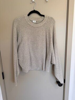 Abercrombie sweater - tan - small